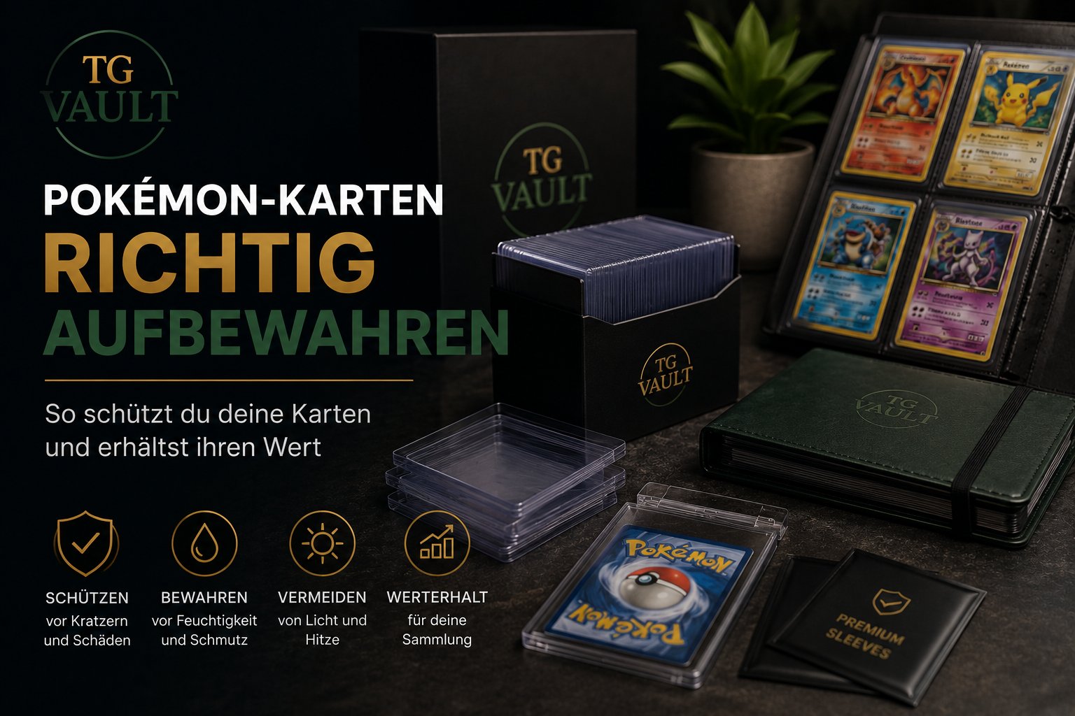 Pokémon-Karten richtig aufbewahren