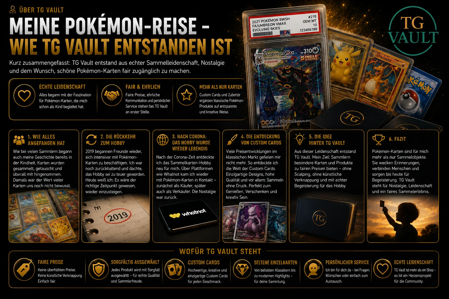 TG Vault Geschichte und Pokémon-Sammelleidenschaft